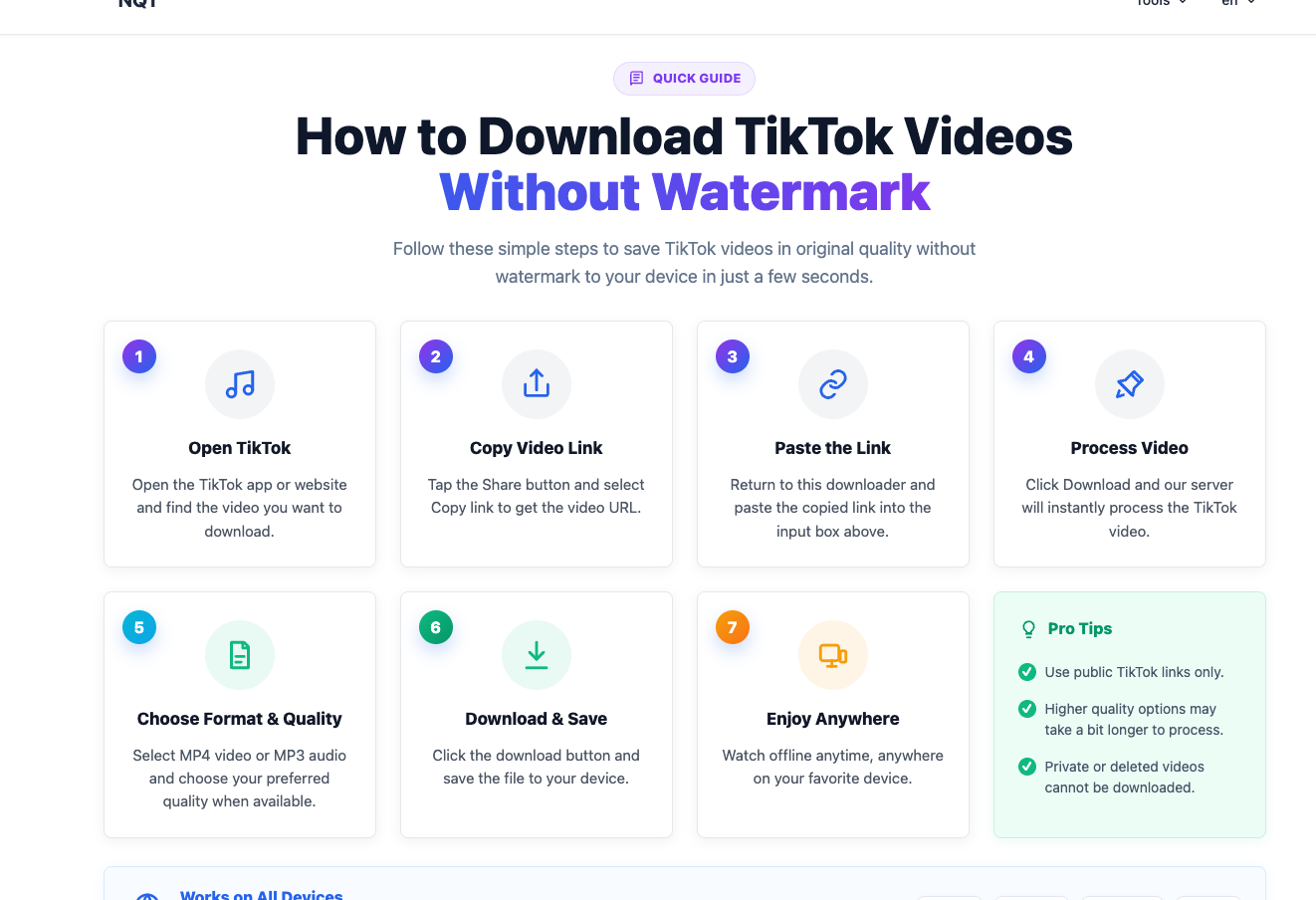 TikTok Downloader – Download Video Không Watermark, Story, Slideshow, MP3 & Douyin - ảnh 2
